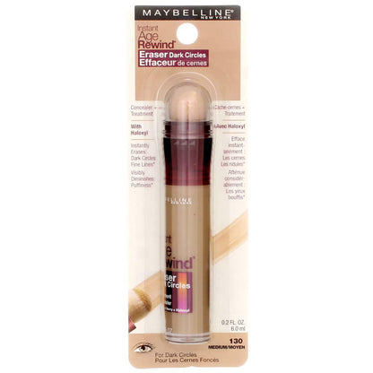 Maybelline Instant Age Rewind Eraser Dark Circles Treatment Concealer, Medium .2 Oz (Pack Of 4),