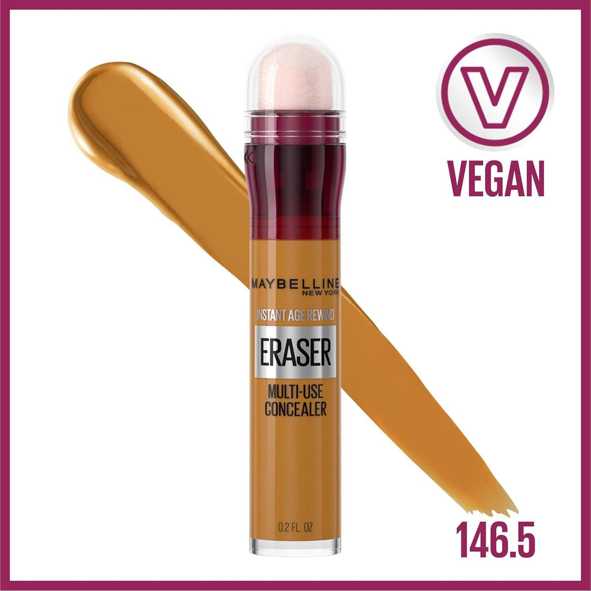 Maybelline Instant Age Rewind Eraser Dark Circles Treatment Multi-Use Concealer, 146.5, 1 Count (Packaging May Vary),