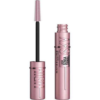 MAYBELLINE Maybelline Lash Sensational Sky High Washable Mascara Makeup, Volumizing, Lengthening, Defining, Curling, Multiplying, Buildable Formula, Very Black, 1 Count
