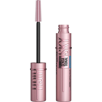 MAYBELLINE Maybelline Lash Sensational Sky High Waterproof Mascara Makeup, Volumizing, Lengthening, Defining, Curling, Multiplying, Buildable Formula, Brownish Black, 1 Count