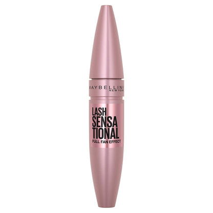 MAYBELLINE Maybelline Lash Sensational Washable Mascara, Lengthening And Volumizing For A Full Fan Effect, Blackest Black, 1 Count