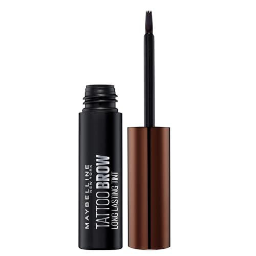 Maybelline Brow Tattoo Tint, 1 Pc, 4.9ml Dark Brown, Longwear Gel for Eyebrows, Peel-Off for Natural Look