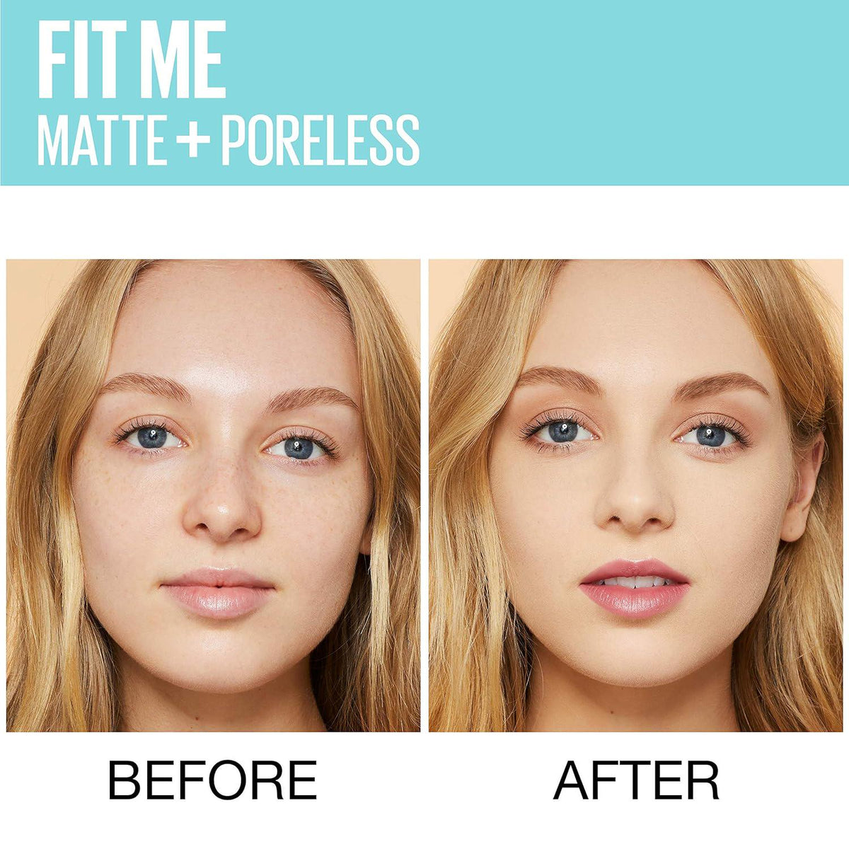 Maybelline New York Fit Me Matte + Poreless Liquid Foundation, Pouch Format, 102 Fair Porcelain, 1.3 Ounce,