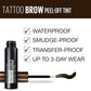 Maybelline Brow Tattoo Tint, 1 Pc, 4.9ml Dark Brown, Longwear Gel for Eyebrows, Peel-Off for Natural Look