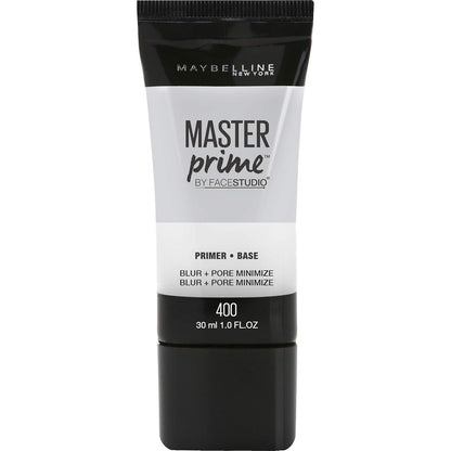 Maybelline Master Prime Primer, 1 fl oz, Blur + Pore Minimize, Lightweight Face Makeup Base for Smooth Look