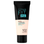 Maybelline New York Fit Me Matte And Poreless Foundation 102 Fair Ivory 30ml,