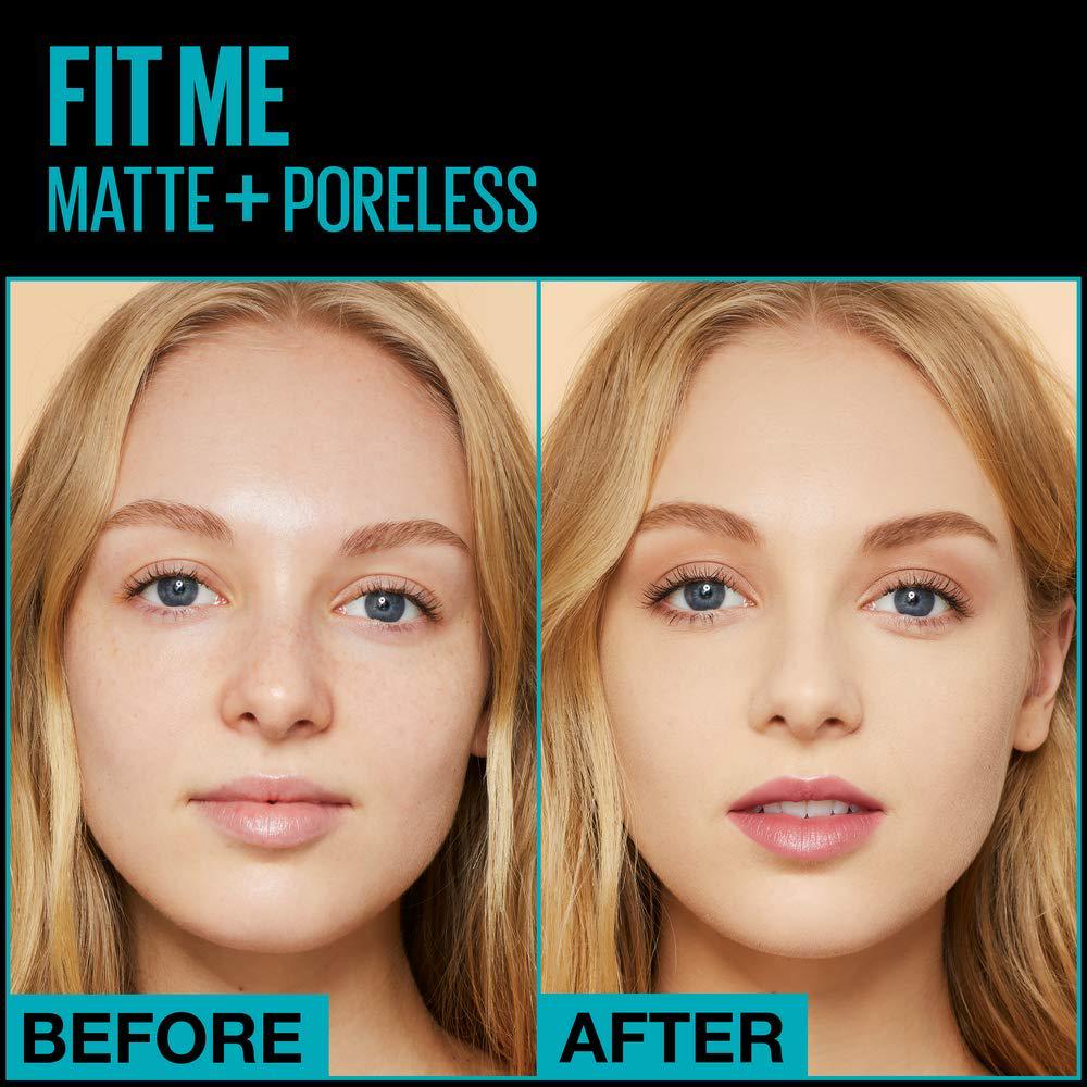 Maybelline New York Fit Me Matte + Poreless Liquid Foundation, Pouch Format, 112 Natural Ivory, 1.3 Ounce,