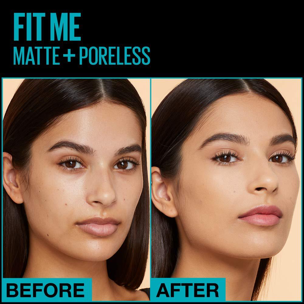 Maybelline New York Fit Me Matte + Poreless Liquid Foundation, Pouch Format, 230 Natural Buff, 1.3 Ounce,