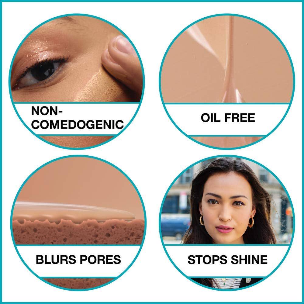 Maybelline New York Fit Me Matte + Poreless Liquid Foundation, Pouch Format, 220 Natural Beige, 1.3 Ounce,
