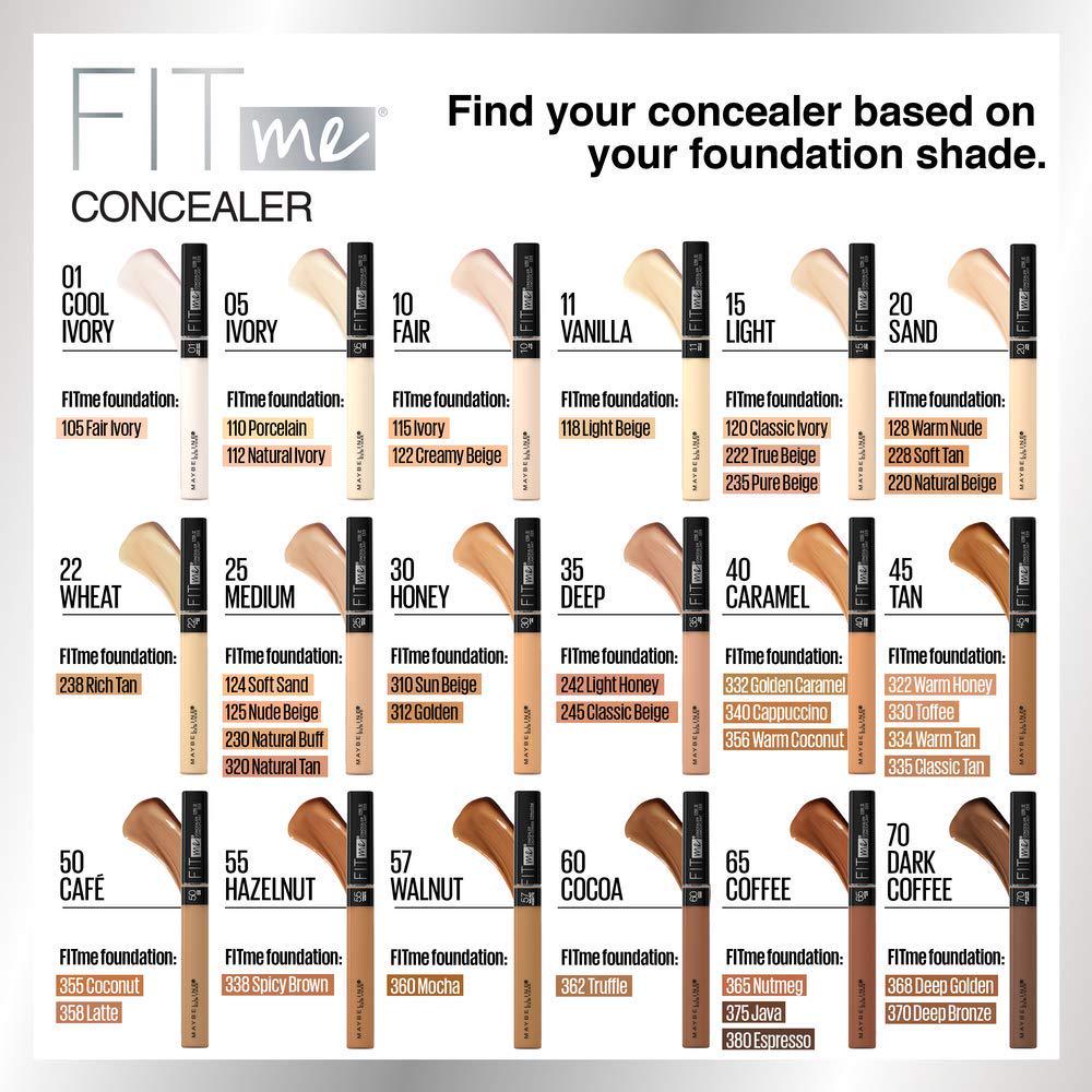 Maybelline New York Fit Me Matte + Poreless Liquid Foundation, Pouch Format, 230 Natural Buff, 1.3 Ounce,