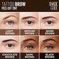 Maybelline Brow Tattoo Tint, 1 Pc, 4.9ml Dark Brown, Longwear Gel for Eyebrows, Peel-Off for Natural Look