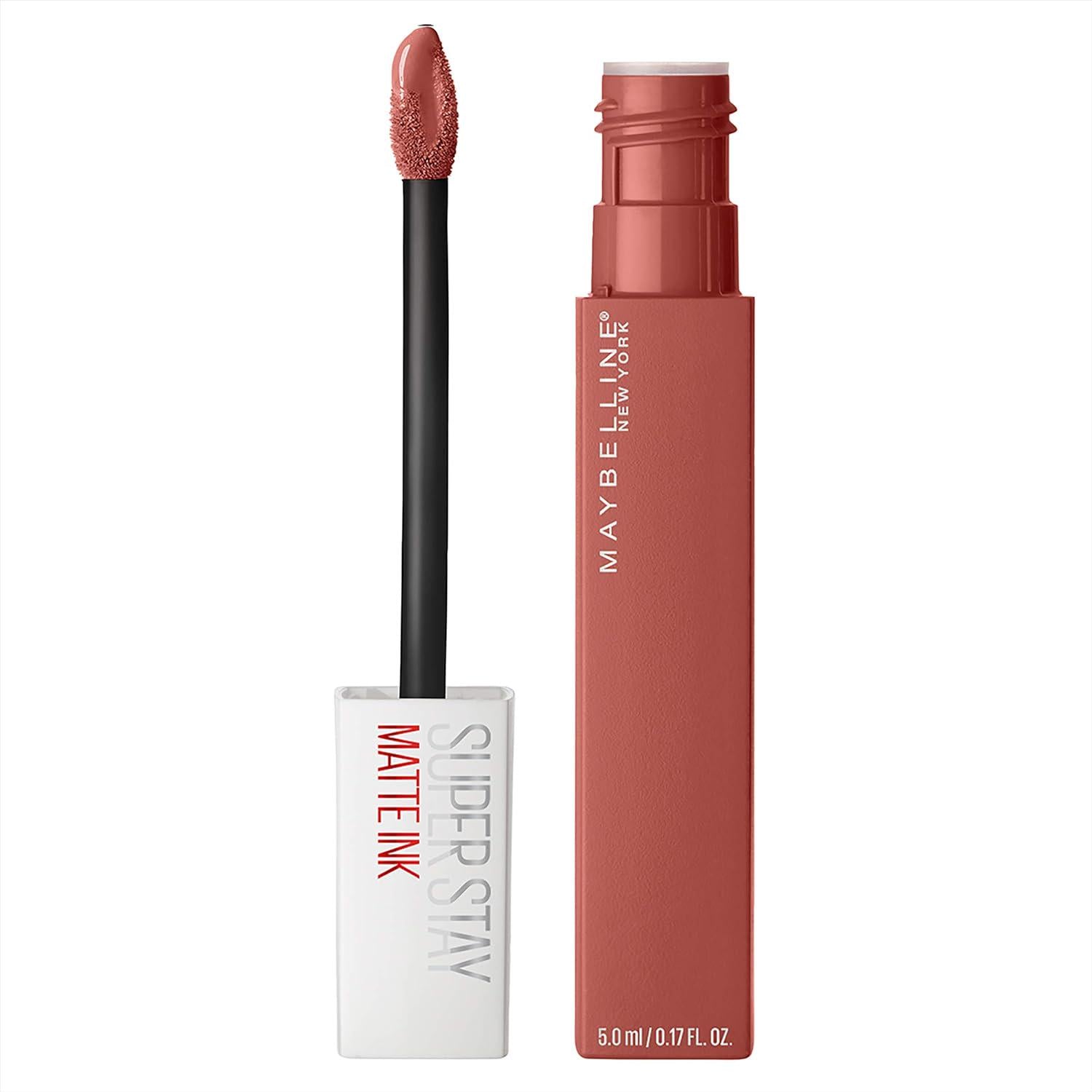 Maybelline Super Stay Matte Ink Liquid Lipstick Makeup, Long Lasting High Impact Color, Up To 16H Wear, Composer, Cherry Brown, 1 Count,Does not Apply