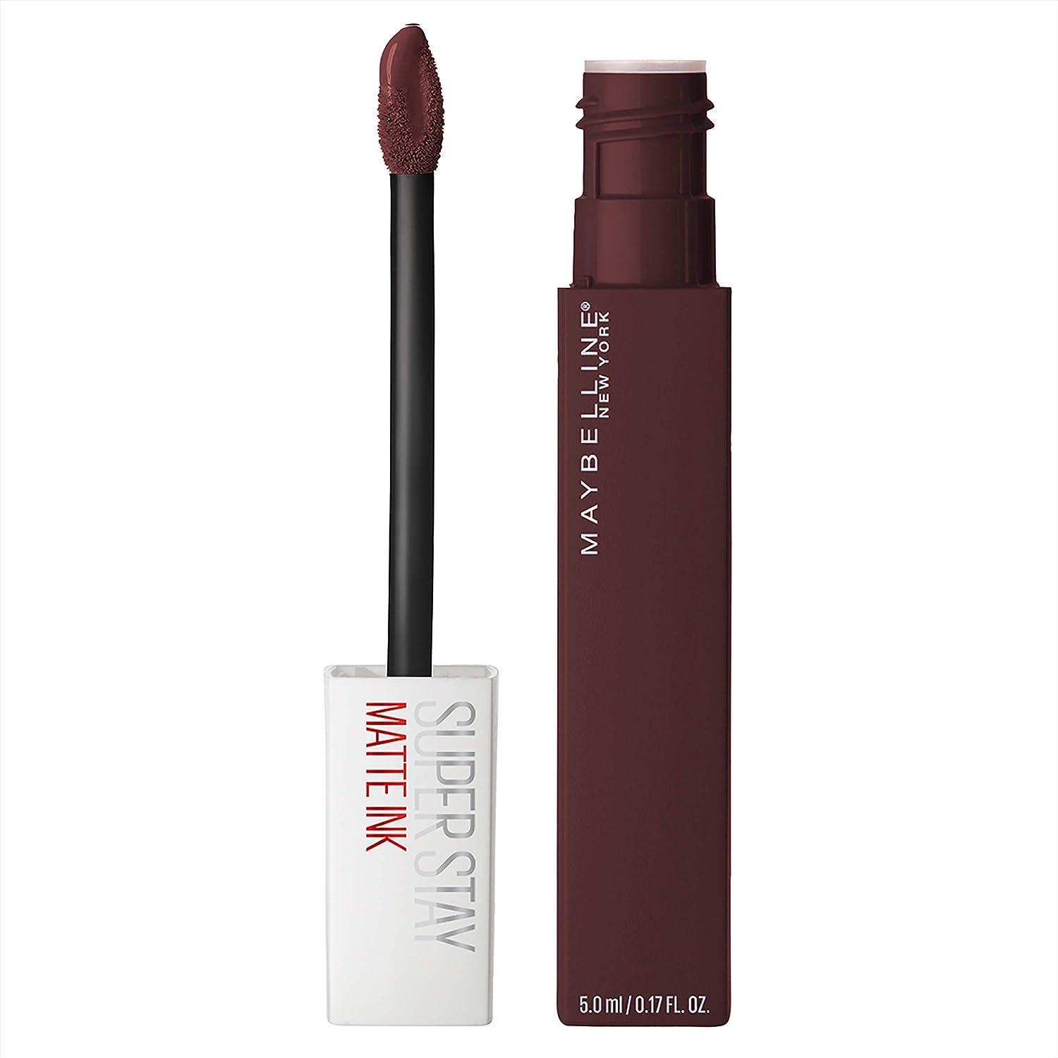 Maybelline Super Stay Matte Ink Liquid Lipstick Makeup, Long Lasting High Impact Color, Up To 16H Wear, Composer, Cherry Brown, 1 Count,Does not Apply