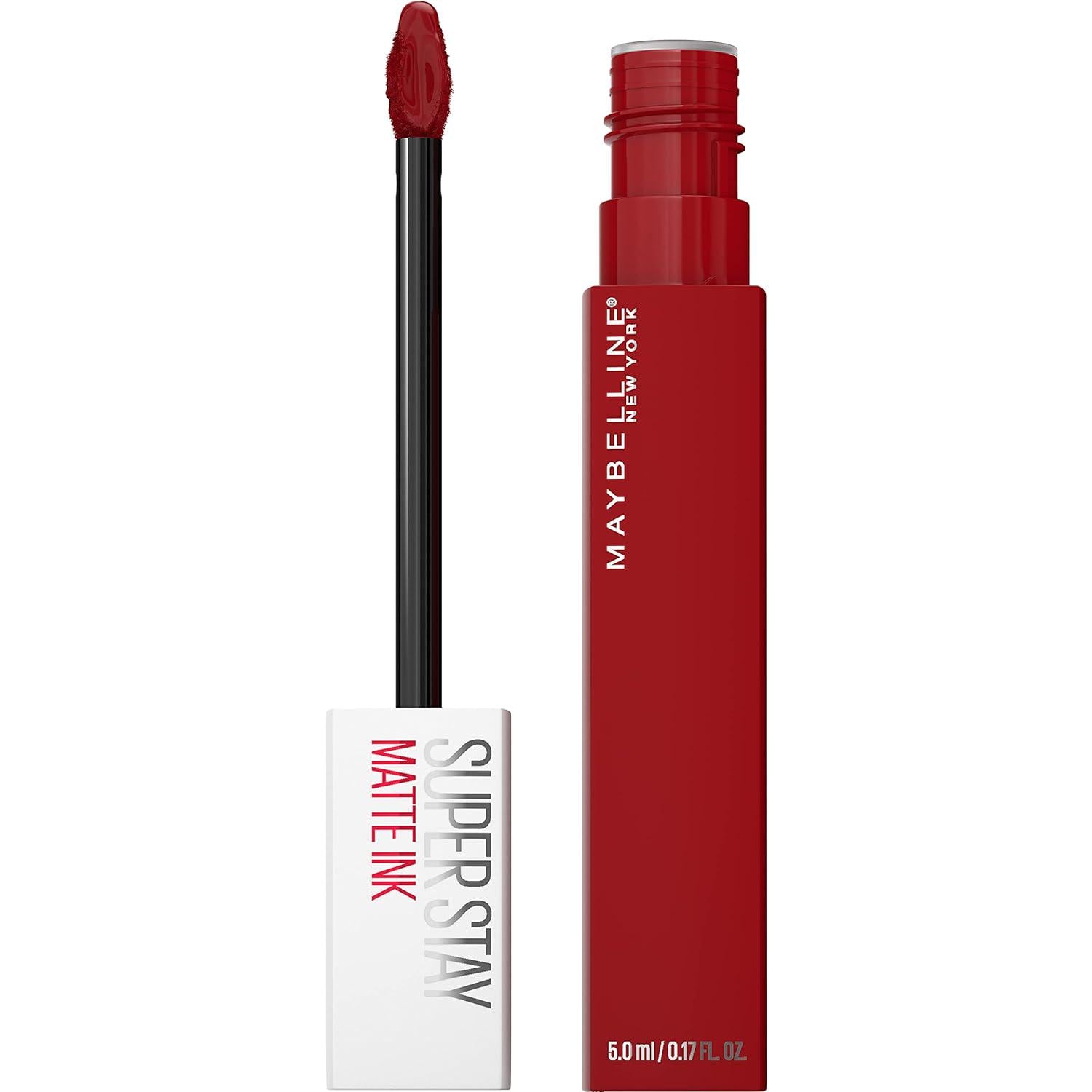 Maybelline Super Stay Matte Ink Liquid Lipstick Makeup, Long Lasting High Impact Color, Up To 16H Wear, Composer, Cherry Brown, 1 Count,Does not Apply