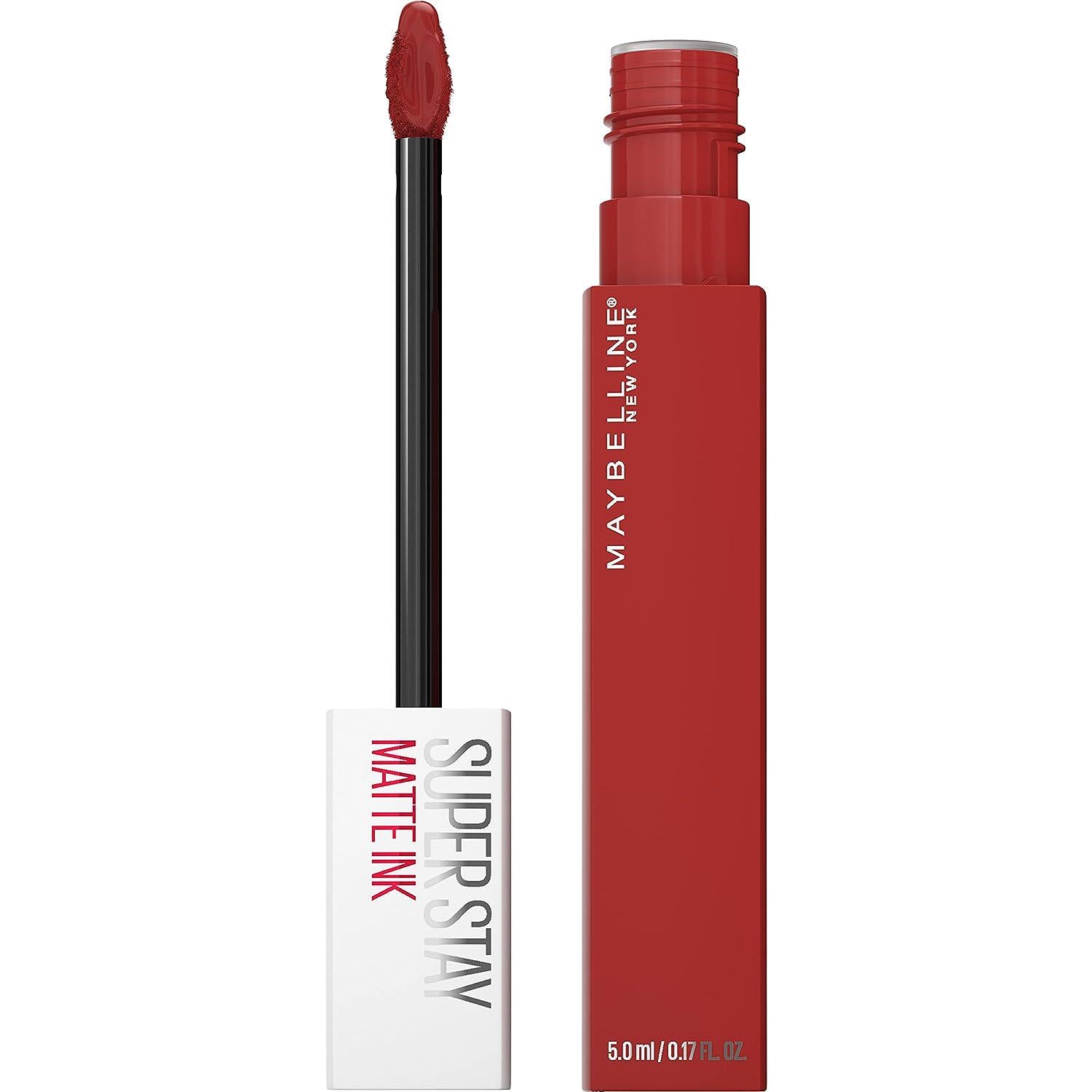 Maybelline Super Stay Matte Ink Liquid Lipstick Makeup, Long Lasting High Impact Color, Up To 16H Wear, Composer, Cherry Brown, 1 Count,Does not Apply
