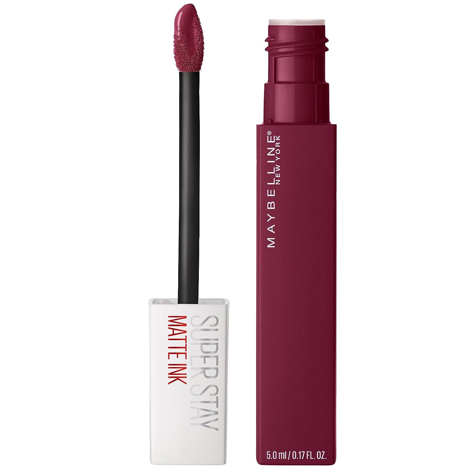 Maybelline Super Stay Matte Ink Liquid Lipstick Makeup, Long Lasting High Impact Color, Up To 16H Wear, Composer, Cherry Brown, 1 Count,Does not Apply