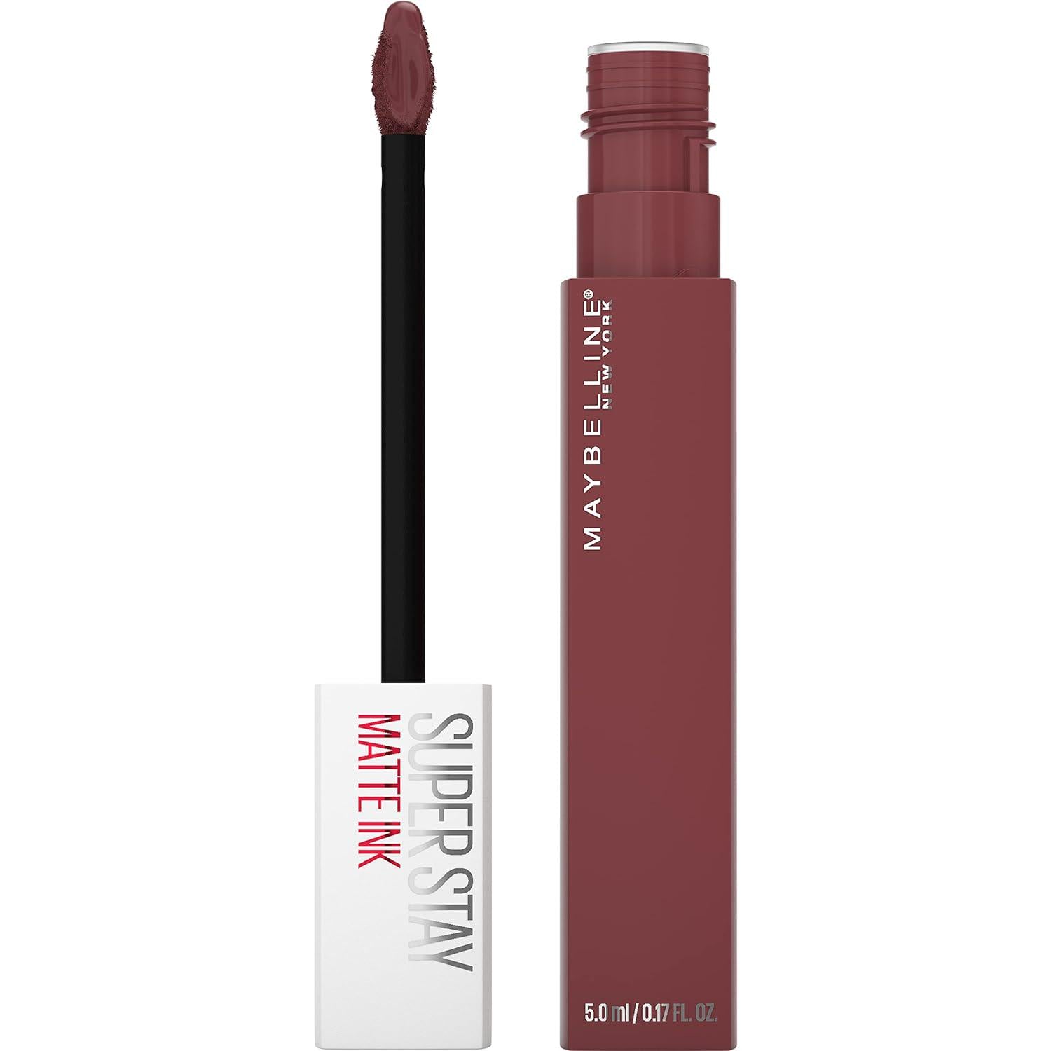 Maybelline Super Stay Matte Ink Liquid Lipstick Makeup, Long Lasting High Impact Color, Up To 16H Wear, Composer, Cherry Brown, 1 Count,Does not Apply