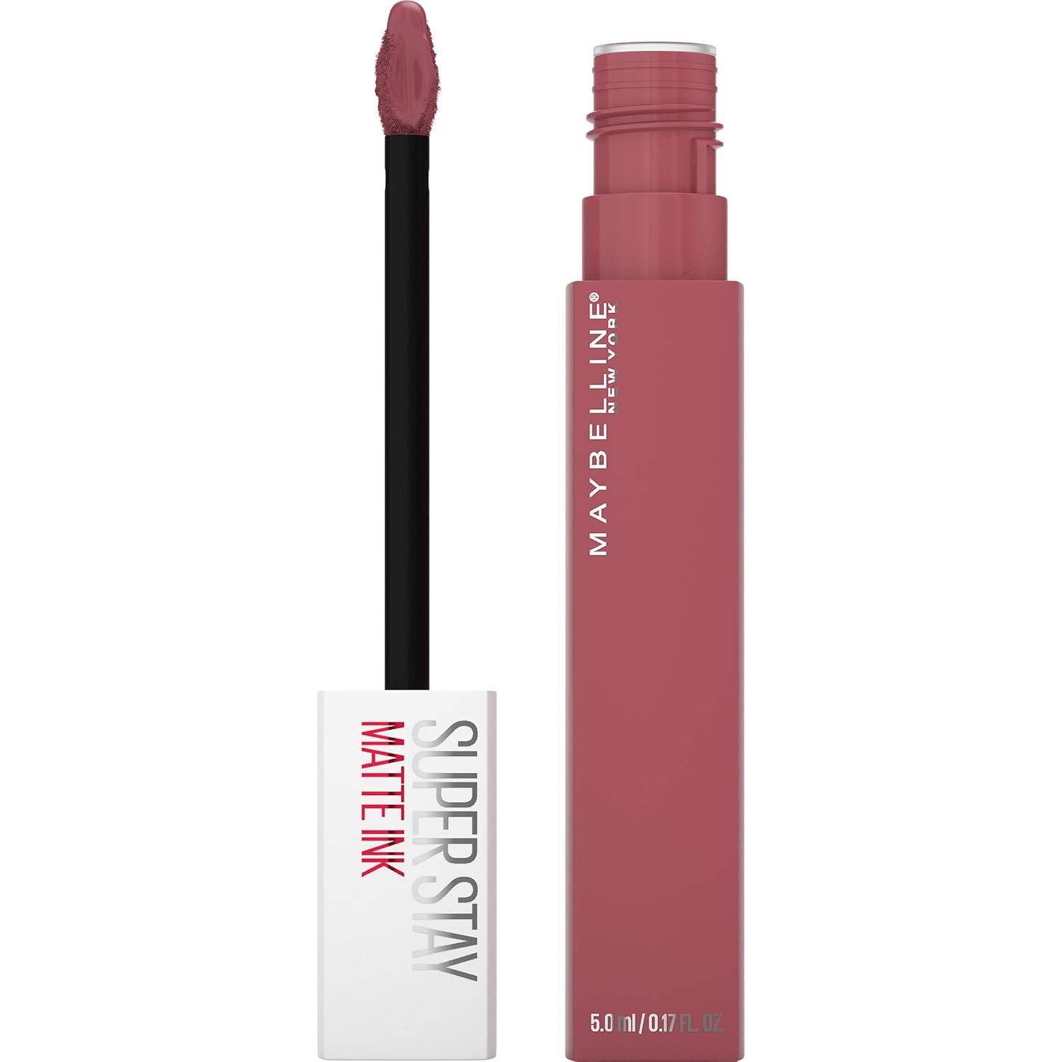 Maybelline Super Stay Matte Ink Liquid Lipstick Makeup, Long Lasting High Impact Color, Up To 16H Wear, Composer, Cherry Brown, 1 Count,Does not Apply