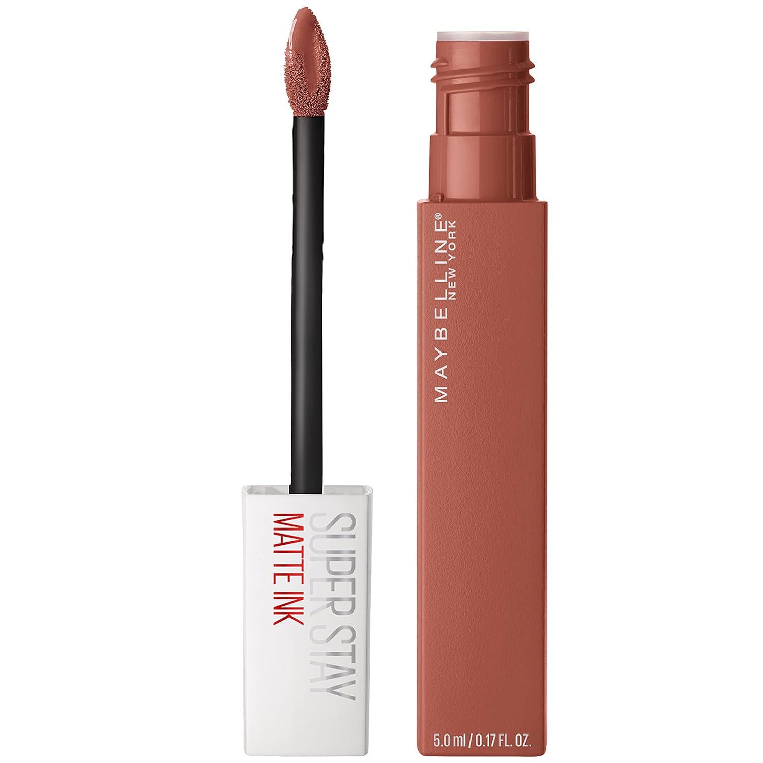 Maybelline Super Stay Matte Ink Liquid Lipstick Makeup, Long Lasting High Impact Color, Up To 16H Wear, Composer, Cherry Brown, 1 Count,Does not Apply