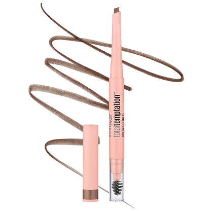 MAYBELLINE Maybelline Total Temptation Eyebrow Definer Pencil, Soft Brown, 1 Count