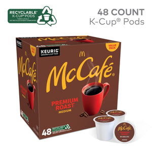 McCafe Premium Roast Keurig Single Serve K-Cup Pods, Medium Roast, 48 Count