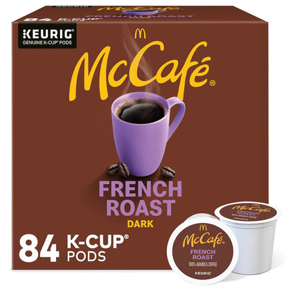 McCafe McCafe French Roast, Keurig Single Serve K-Cup Pods, Dark Roast Coffee Pods, 84 Count