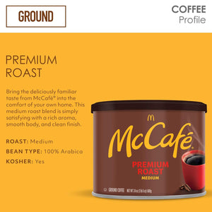 McCafe McCafe Premium Medium Roast Ground Coffee (24 Oz Canister)