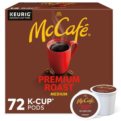 McCafe McCafe Premium Roast Coffee, Single Serve Keurig K-Cup Pods, Medium Roast, 72 Count