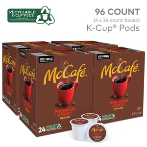 McCafé Premium Roast Coffee, Keurig Single-Serve K-Cup Pods, Medium Roast, 96 Count