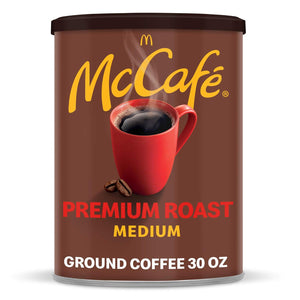 McCafe Premium Roast Medium Ground Coffee, 30oz Canister