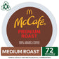 McCafe McCafe Premium Roast Coffee, Single Serve Keurig K-Cup Pods, Medium Roast, 72 Count