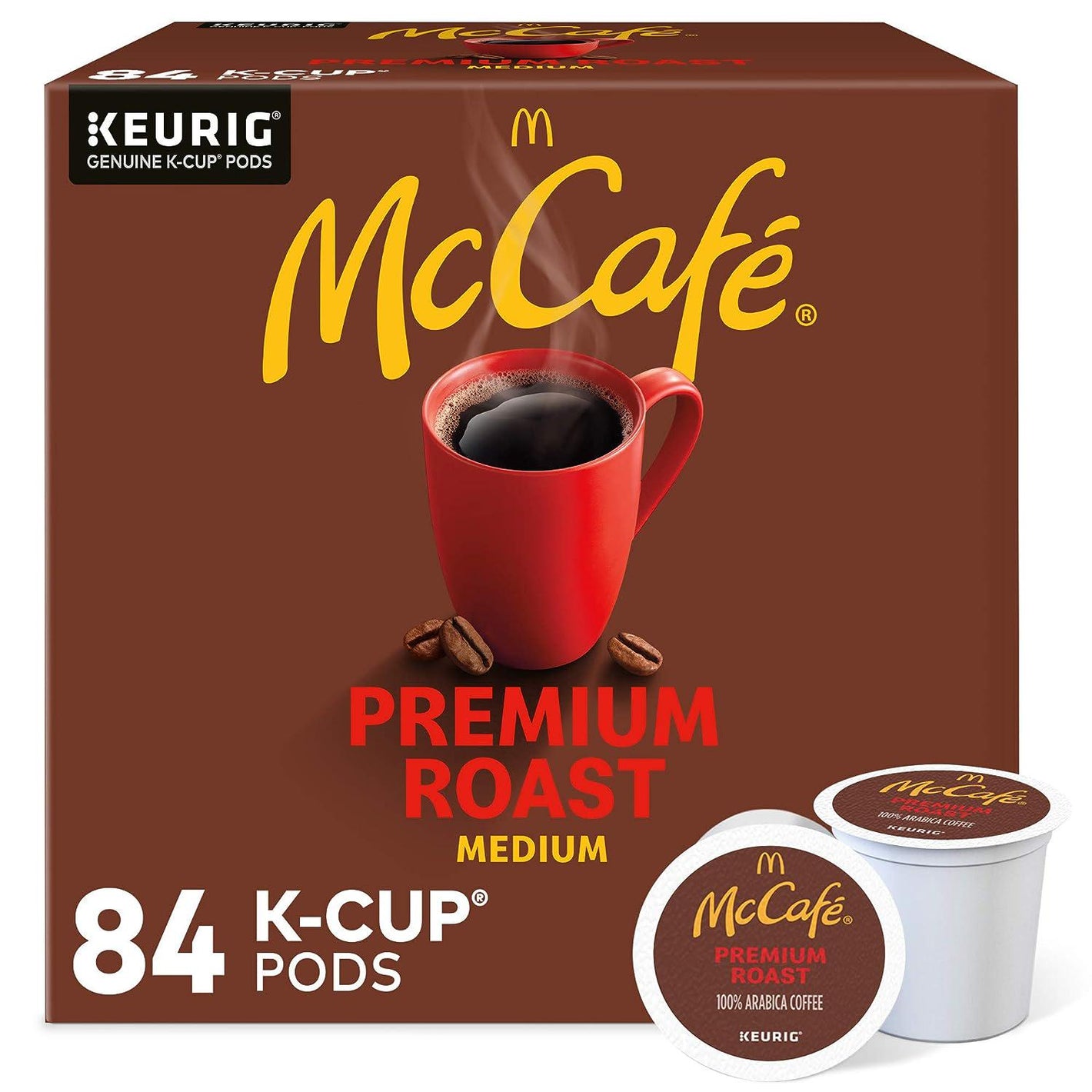 McCafe McCafe Premium Roast, Single-Serve Keurig K-Cup Pods, Medium Roast Coffee Pods Pods, 84 Count