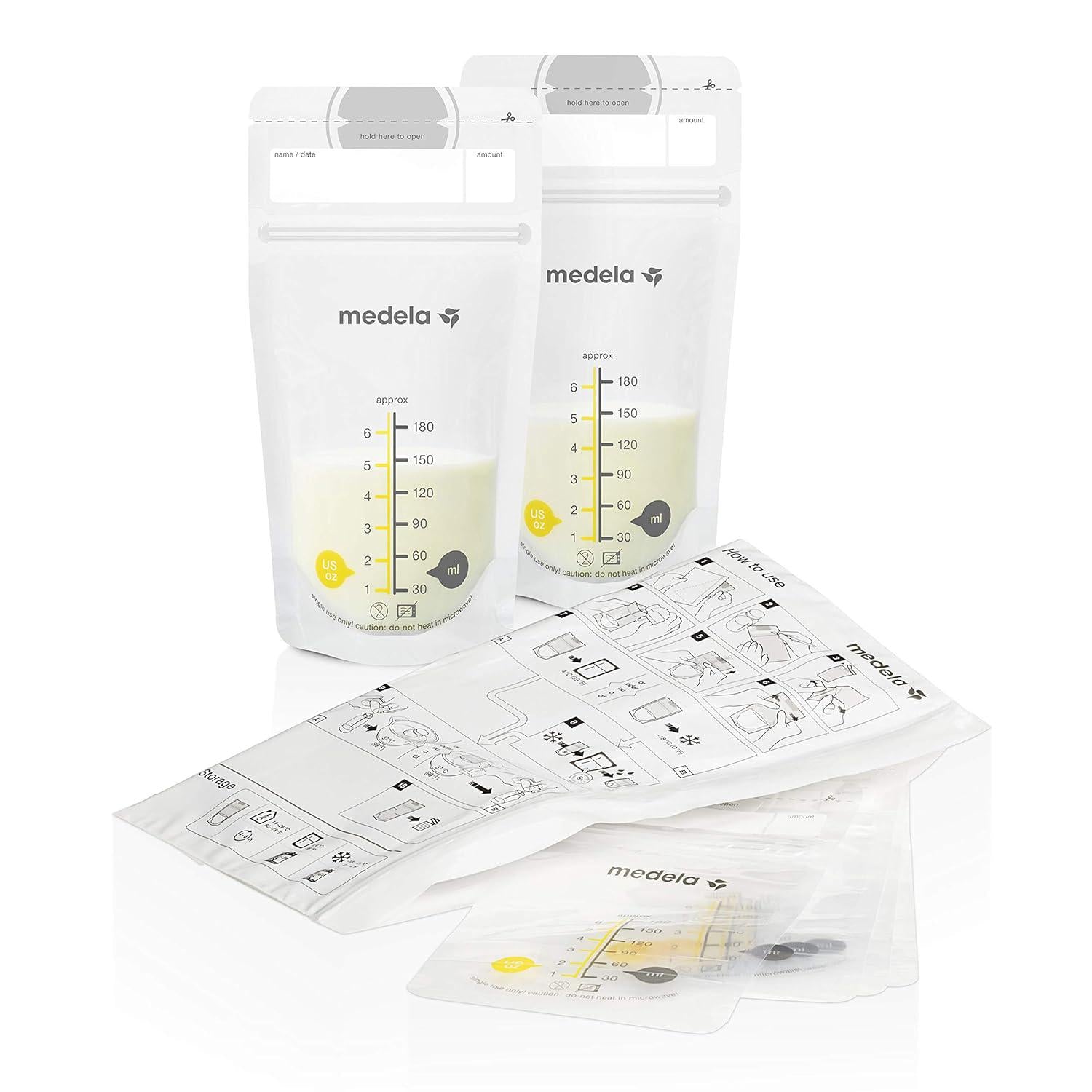 Medela Breast Milk Storage Solution Set, Breastfeeding Supplies And Containers, Breastmilk Organizer, Made Without BPA,