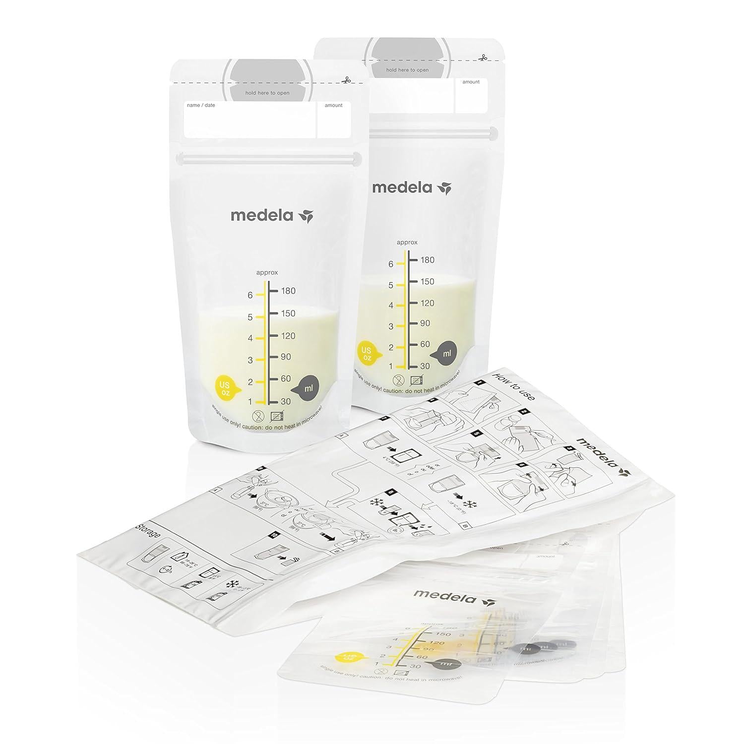 Medela Breast Milk Storage Solution Set, Breastfeeding Supplies And Containers, Breastmilk Organizer, Made Without BPA,