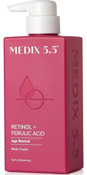 Medix 5.5 Medix 5.5 Retinol Body Lotion Firming Moisturizer | Crepey Skin Care Treatment | Retinol Body Cream | Anti Aging Retinol Cream For Women Targets Look Of Crepe Skin, Wrinkles, And Sagging Skin, 15 Fl Oz