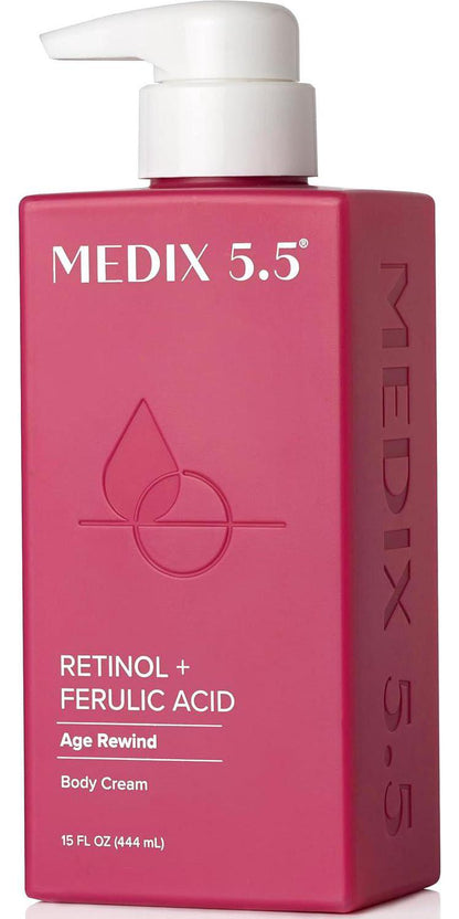 Medix 5.5 Medix 5.5 Retinol Body Lotion Firming Moisturizer | Crepey Skin Care Treatment | Retinol Body Cream | Anti Aging Retinol Cream For Women Targets Look Of Crepe Skin, Wrinkles, And Sagging Skin, 15 Fl Oz