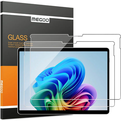 Megoo Screen Protector For Microsoft Surface Pro 11/10 (2024) - Also Fits Surface Pro 9, Pro 8, And Pro X (13 Inch) - Tempered Glass/High Sensitivity/Support Surface Pen/Smooth Touch, 2 Pack,