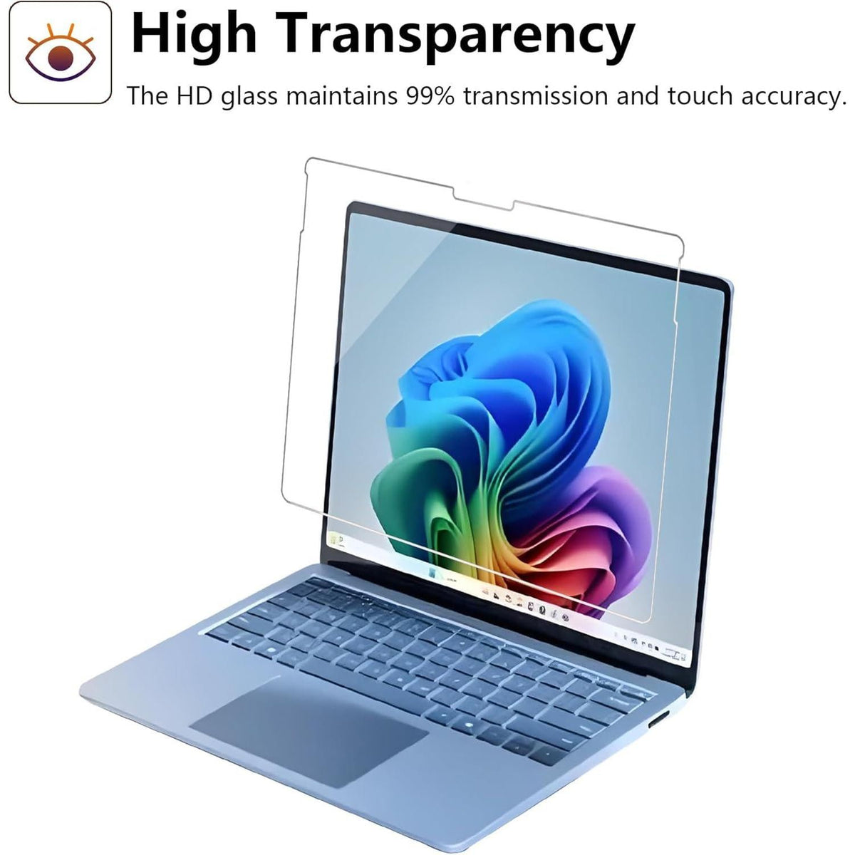 Megoo Screen Protector For Microsoft Surface Pro 11/10 (2024) - Also Fits Surface Pro 9, Pro 8, And Pro X (13 Inch) - Tempered Glass/High Sensitivity/Support Surface Pen/Smooth Touch, 2 Pack,