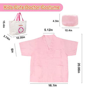 Meland Toy Doctor Kit with Plush Dog Bag and Costume for Girls Ages 3–6 Pretend Play