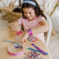 Melissa and Doug Design Your Own Bracelets Jewelry Craft Kit with 100 Gem Glitter Stickers
