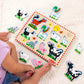 Melissa & Doug Farm Animal Sound Puzzle, 8?Piece Wooden Peg Puzzle with Sound Effects, Kids Learning Toy