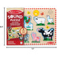 Melissa & Doug Farm Animal Sound Puzzle, 8?Piece Wooden Peg Puzzle with Sound Effects, Kids Learning Toy