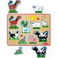 Melissa & Doug Farm Animal Sound Puzzle, 8?Piece Wooden Peg Puzzle with Sound Effects, Kids Learning Toy