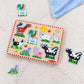Melissa & Doug Farm Animal Sound Puzzle, 8?Piece Wooden Peg Puzzle with Sound Effects, Kids Learning Toy