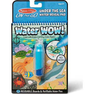 Melissa and Doug Water Wow Under the Sea Reusable Reveal Activity Pad On the Go Travel Toy
