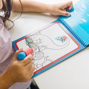 Melissa and Doug Water Wow Pad Dinosaurs Reusable Water Reveal Coloring Book for Travel Mess Free Activity Ages 3 Plus