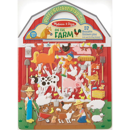 Melissa & Doug Puffy Sticker Play Set On the Farm 52 Reusable Stickers FSC Certified