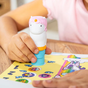 Melissa & Doug Sticker WOW Activity Pad 24 Pages and Stamper 300 Stickers Unicorn