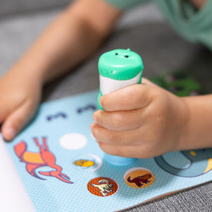 Melissa and Doug Sticker Wow Activity Pad 24 Pages with Dinosaur Stamper 300 Stickers Ages 3 Plus