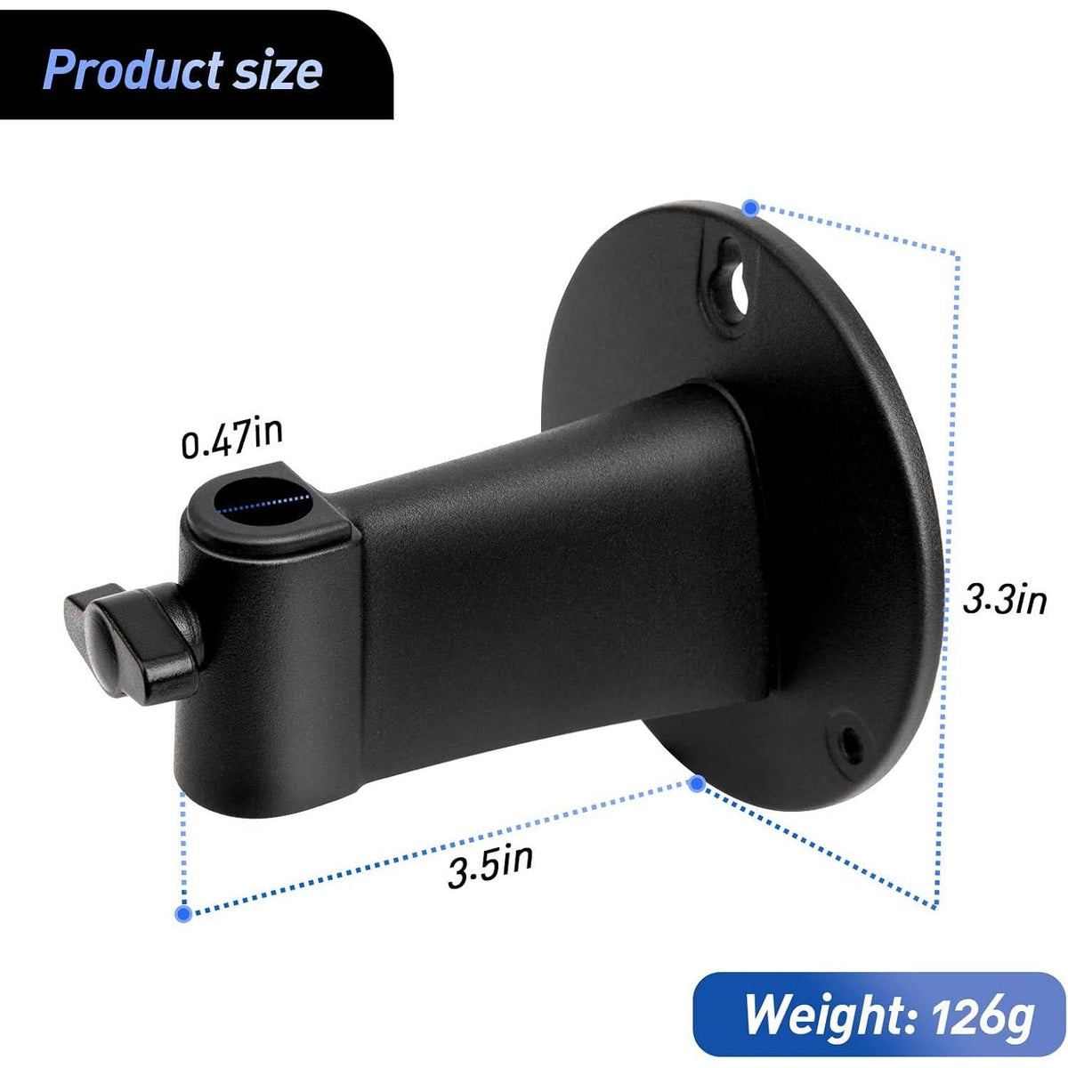 Microphone Wall Mount Boom Arm - Microphone Wall Mount For Mic Holder Horizontal Mounting Wall Space Saving Desktop Metal Mic Stand Clamp By SUNMON,